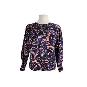Marie Oliver "Gracen" Pullover Purple & Pink Starburst Tie Dye Sweatshirt